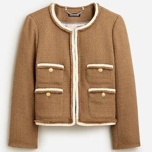 J Crew Frances Lady Jacket Maritime Tweed NWT